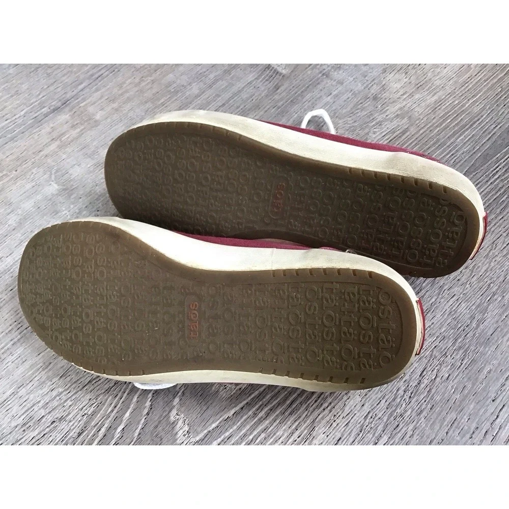 Taos Star Red Canvas Women's Size 7.5 Comfort Walking Sneakers Shoes STA-12844